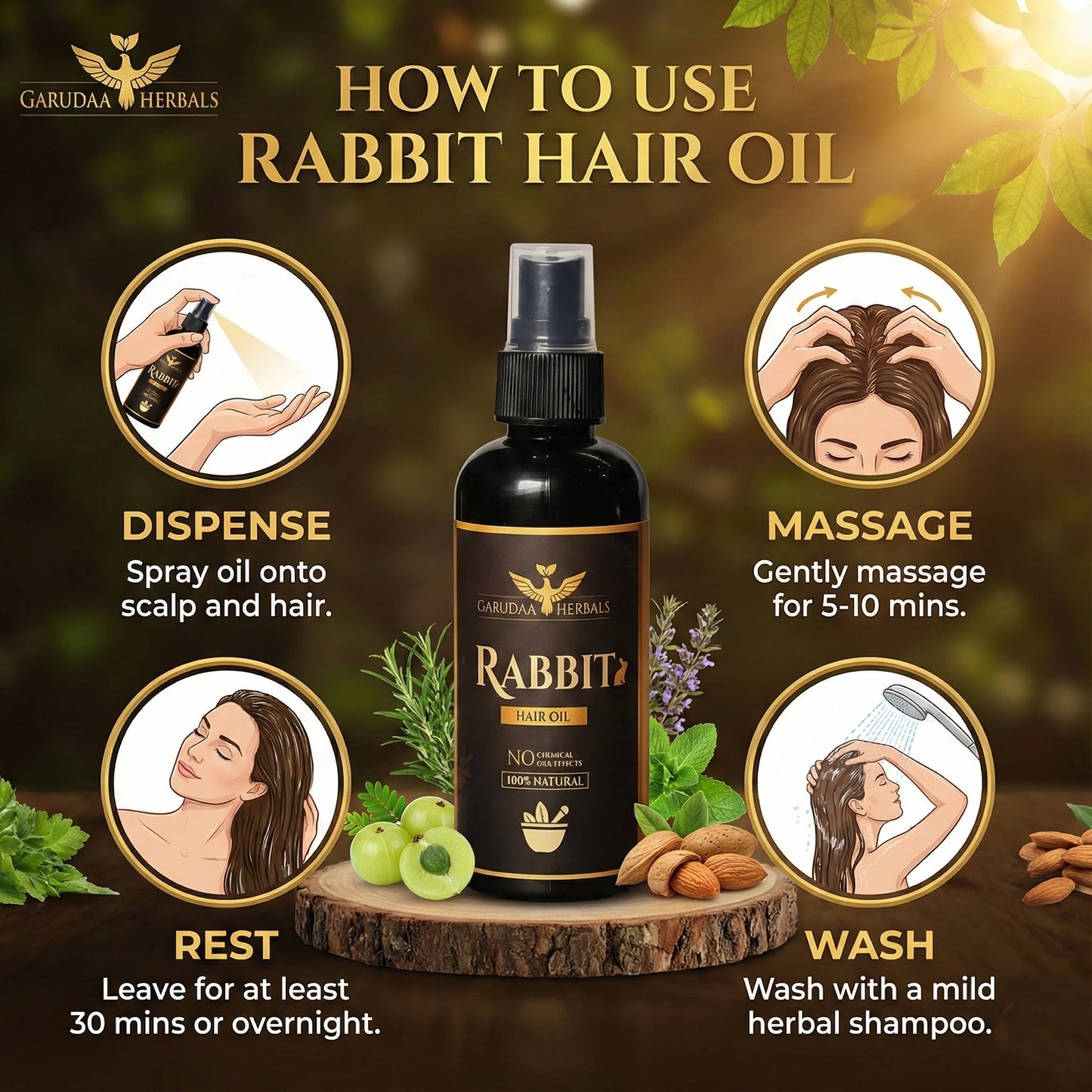 Garuda Rabbit Oil - 100% Effective